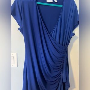 Cobalt Blue New York and Company wrap dress size XL